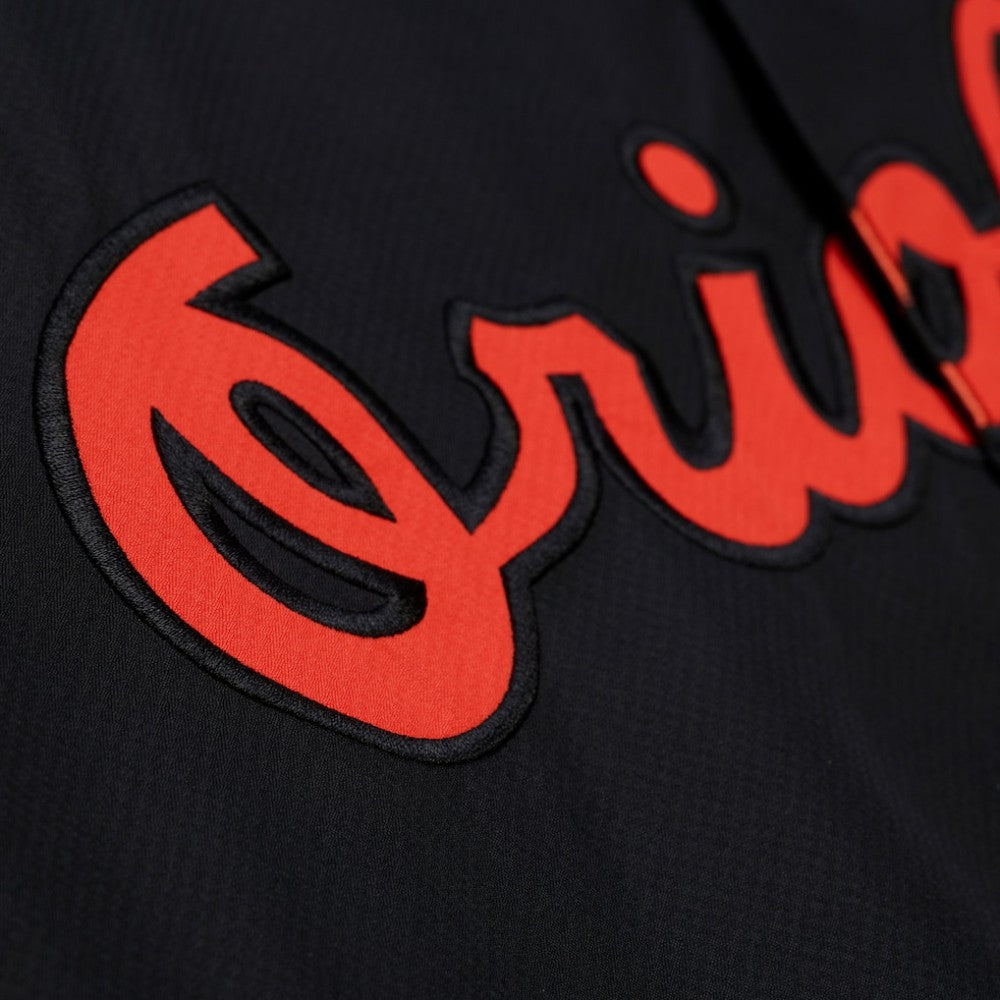 Baltimore Orioles Mitchell & Ness Full-Snap Hooded Coaches Jacket - Black Jackets