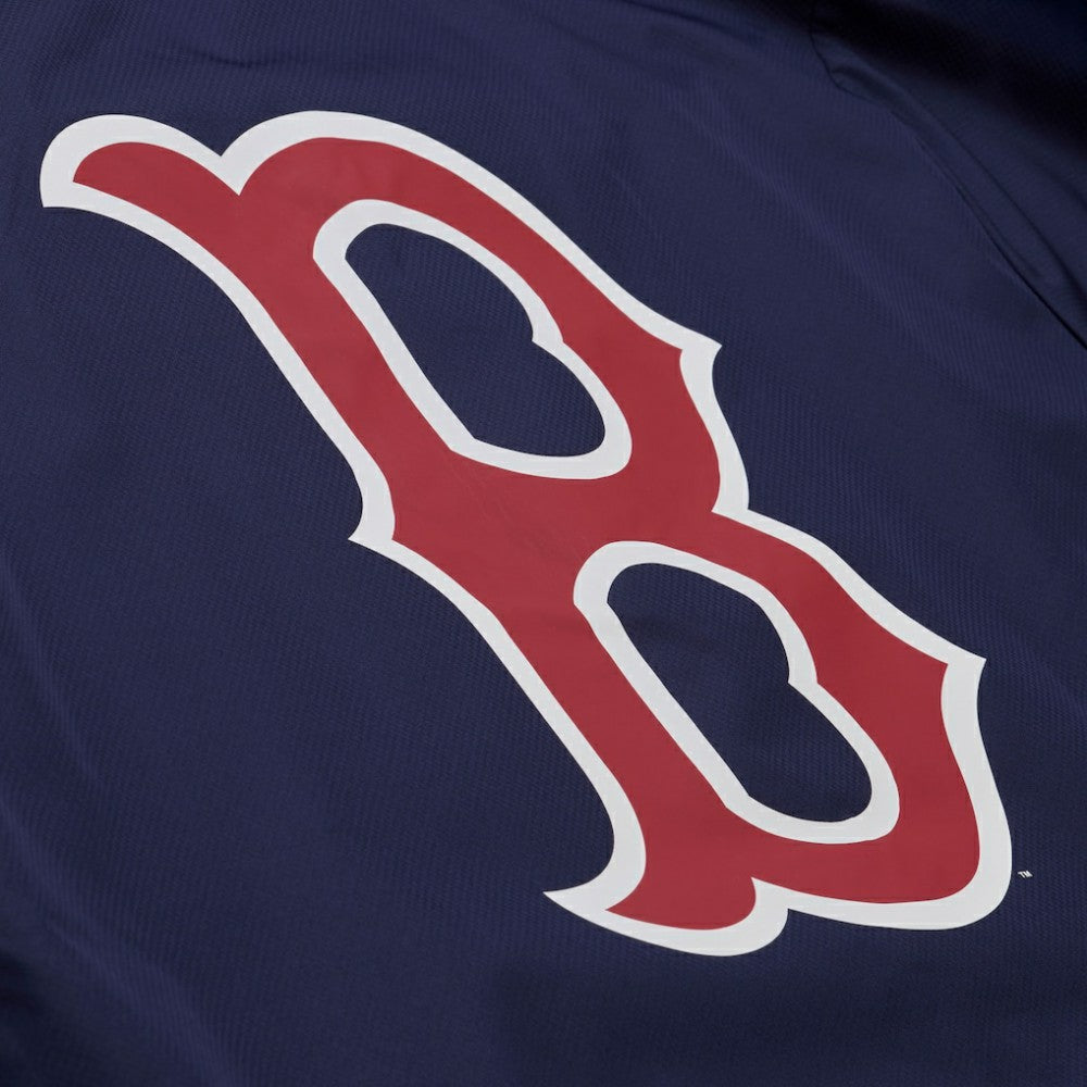 Boston Red Sox Mitchell & Ness Full-Snap Hooded Coaches Jacket - Navy Jackets