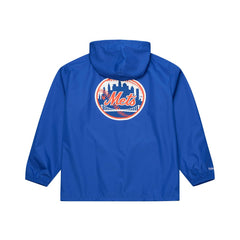 New York Mets Mitchell & Ness Full-Snap Hooded Coaches Jacket - Royal Jackets