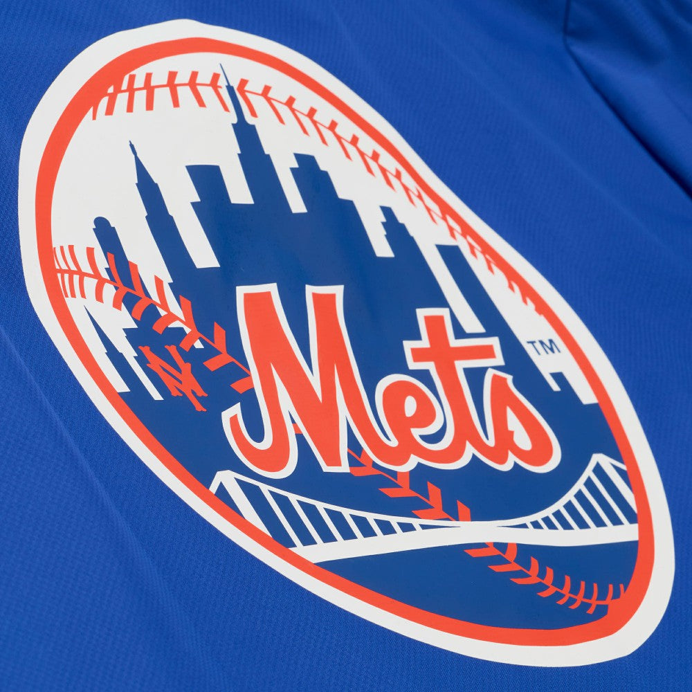 New York Mets Mitchell & Ness Full-Snap Hooded Coaches Jacket - Royal Jackets