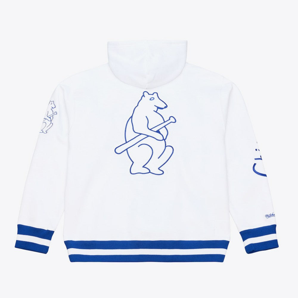 Chicago Cubs Mitchell & Ness Cooperstown Collection Fleece Hoodie - White Hoodies