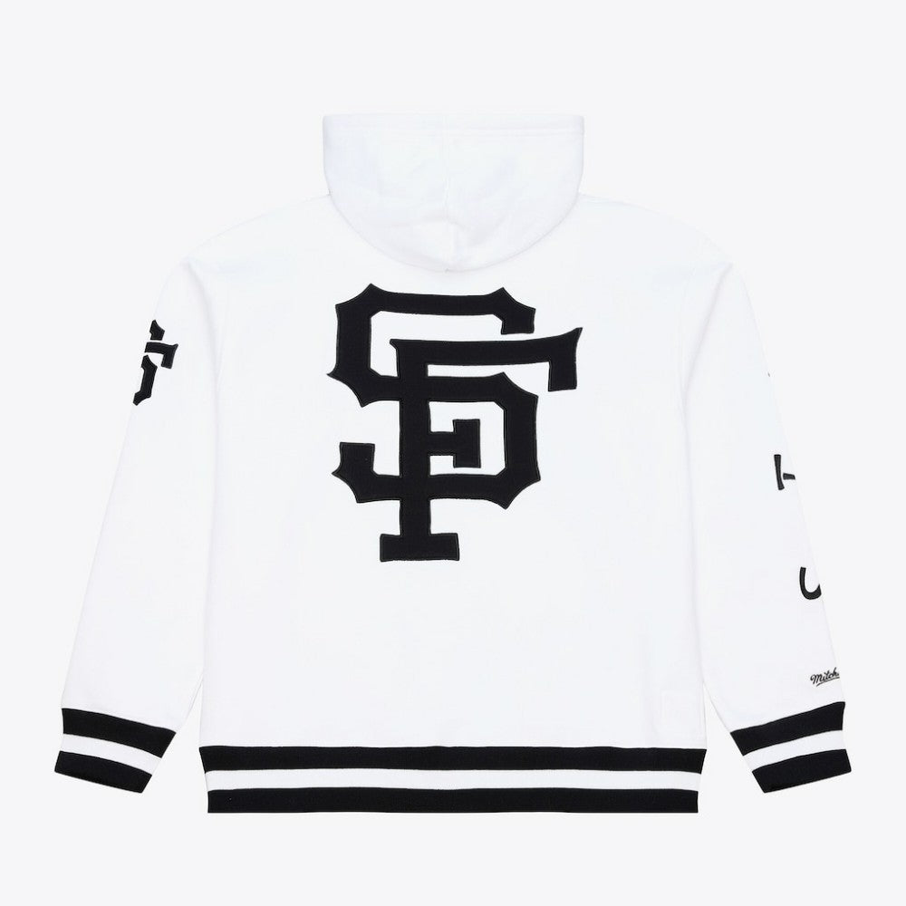 San Francisco Giants Mitchell & Ness Cooperstown Collection Fleece Hoodie - White Hoodies