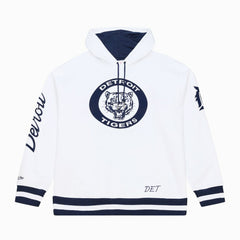 Detroit Tigers Mitchell & Ness Cooperstown Collection Fleece Hoodie - White Hoodies