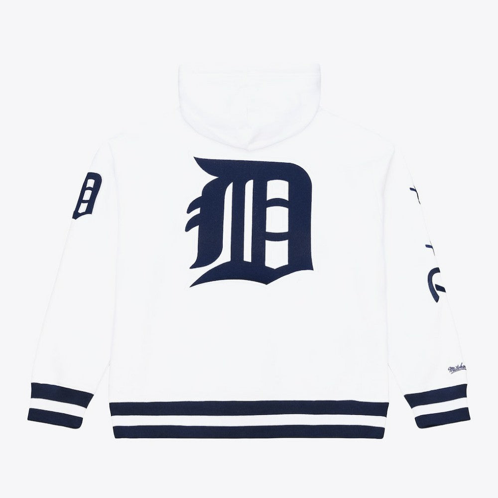 Detroit Tigers Mitchell & Ness Cooperstown Collection Fleece Hoodie - White Hoodies
