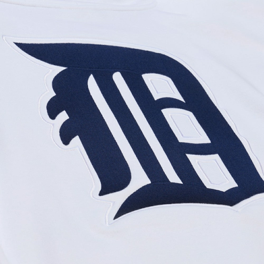 Detroit Tigers Mitchell & Ness Cooperstown Collection Fleece Hoodie - White Hoodies