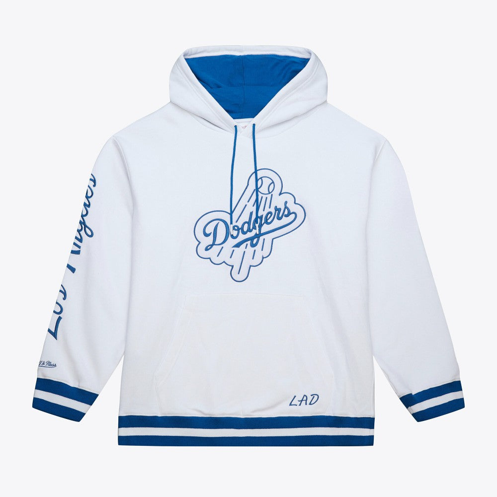Los Angeles Dodgers Mitchell & Ness Cooperstown Collection Fleece Hoodie - White Hoodies