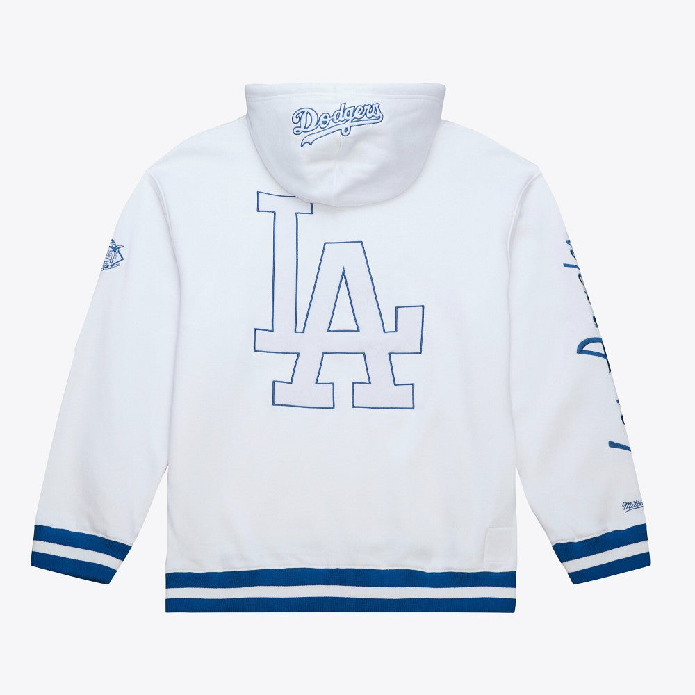 Los Angeles Dodgers Mitchell & Ness Cooperstown Collection Fleece Hoodie - White Hoodies