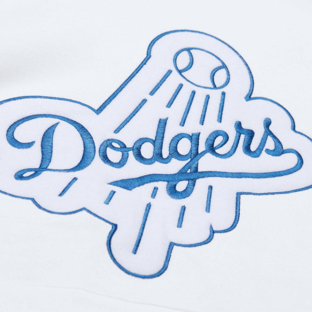 Los Angeles Dodgers Mitchell & Ness Cooperstown Collection Fleece Hoodie - White Hoodies