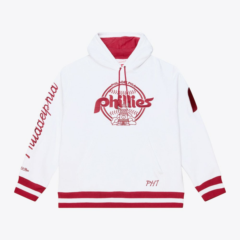 Philadelphia Phillies Mitchell & Ness Cooperstown Collection Fleece Hoodie - White Hoodies