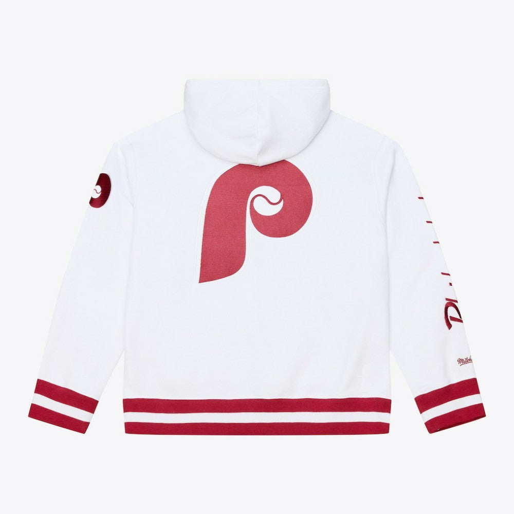 Philadelphia Phillies Mitchell & Ness Cooperstown Collection Fleece Hoodie - White Hoodies