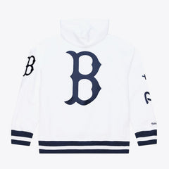 Boston Red Sox Mitchell & Ness Cooperstown Collection Fleece Hoodie - White Hoodies