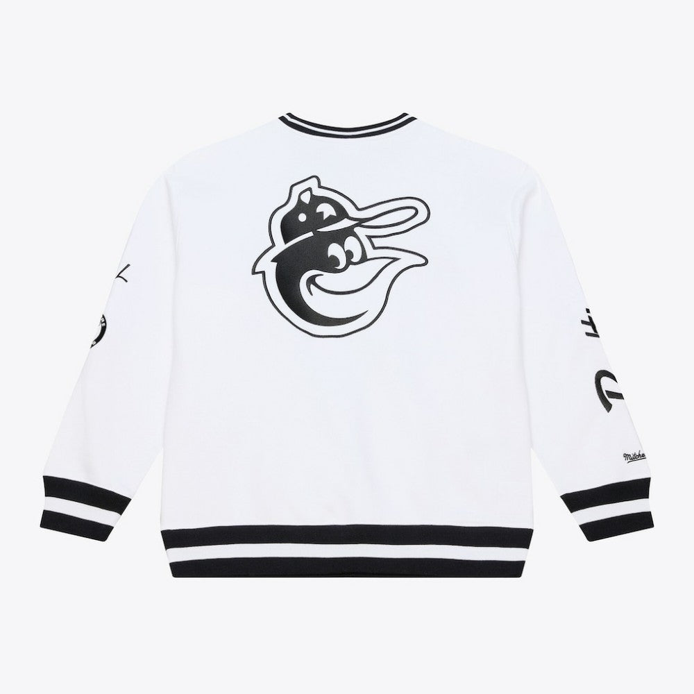 Baltimore Orioles Mitchell & Ness Arctic Fleece Sweatshirt - White Sweatshirts