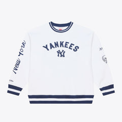 New York Yankees Mitchell & Ness Arctic Fleece Sweatshirt - White Sweatshirts