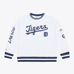 Detroit Tigers Mitchell & Ness Arctic Fleece Sweatshirt - White Sweatshirts