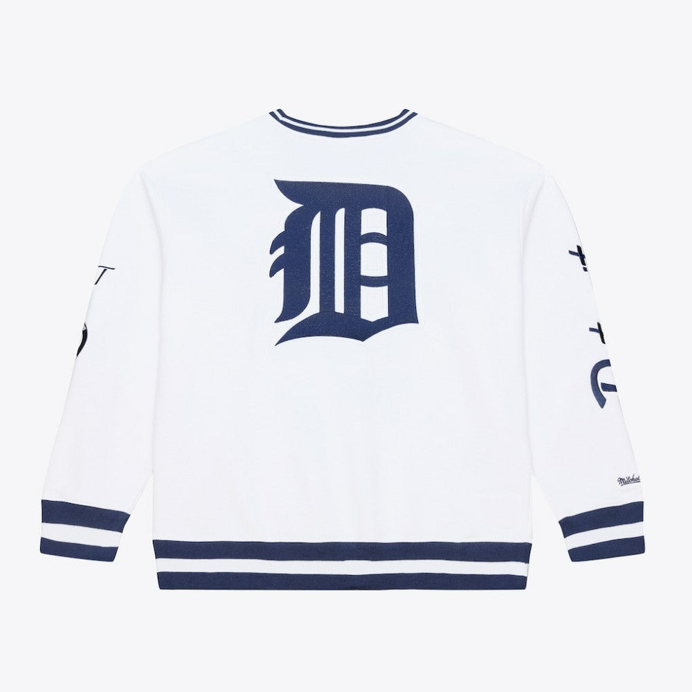 Detroit Tigers Mitchell & Ness Arctic Fleece Sweatshirt - White Sweatshirts