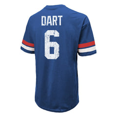 Jaxson Dart New York Giants Majestic Threads Oversized T-Shirt Royal