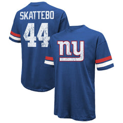 Cam Skattebo New York Giants Majestic Threads Oversized T-Shirt Royal