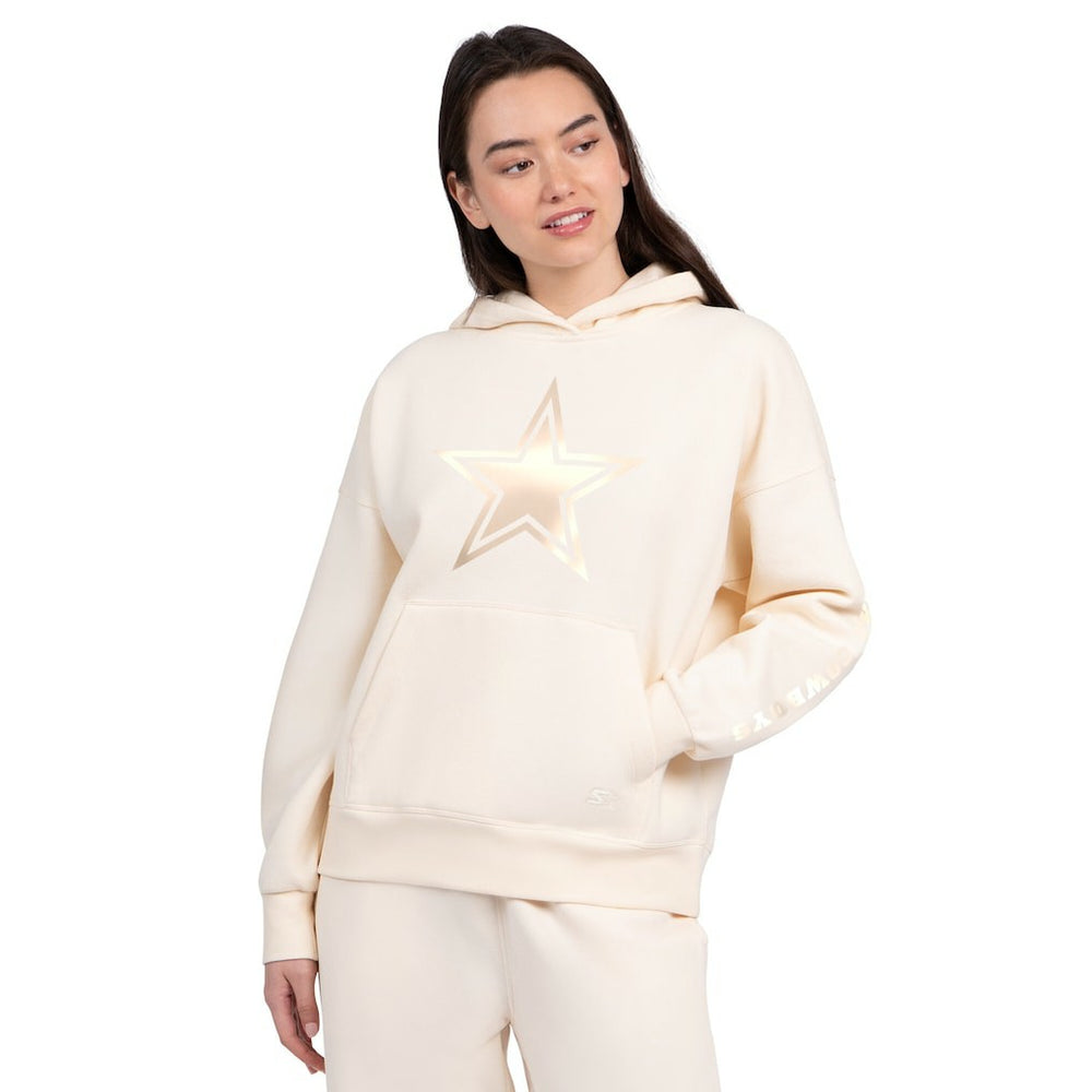Dallas Cowboys Starter Women's Pastels Relaxed Travel Hoodie Cream