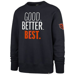 Chicago Bears '47 Good. Better. Best. Headline Sweatshirt Navy
