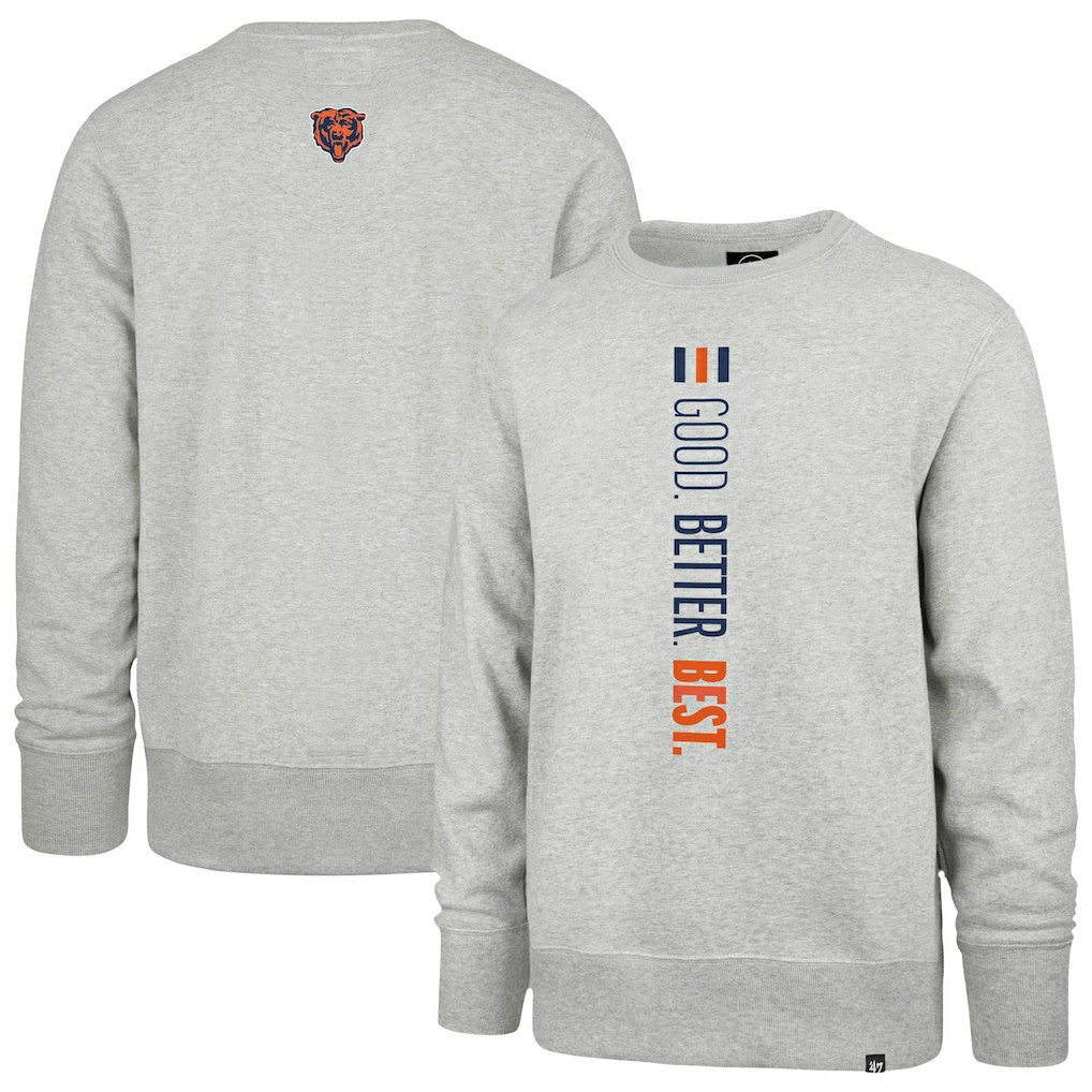 Chicago Bears '47 Good. Better. Best. Franklin Sweatshirt Heather Gray