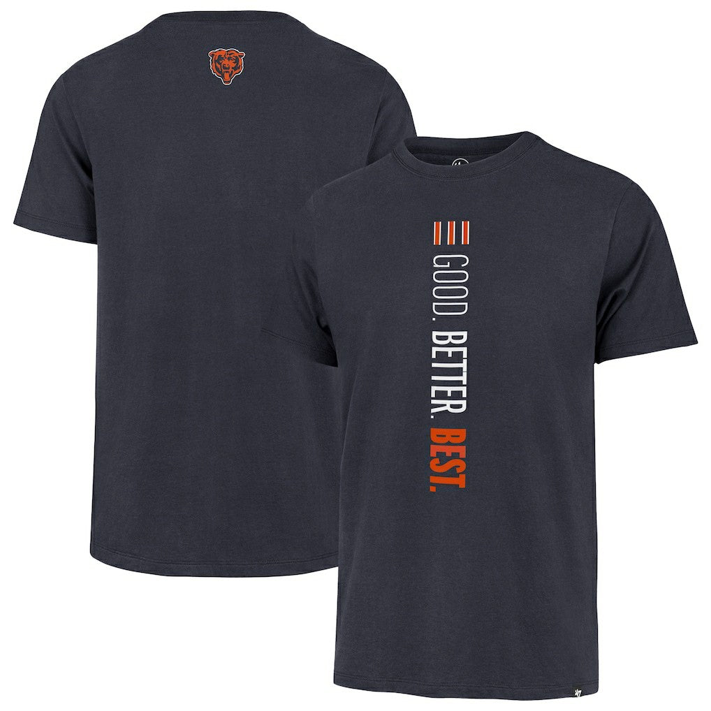 Chicago Bears '47 Good. Better. Best. Franklin T-Shirt Navy