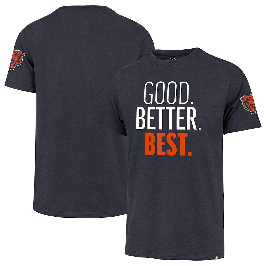 Chicago Bears '47 Good. Better. Best. Franklin T-Shirt Navy