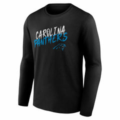 Carolina Panthers Hustle Long Sleeve T-Shirt Black