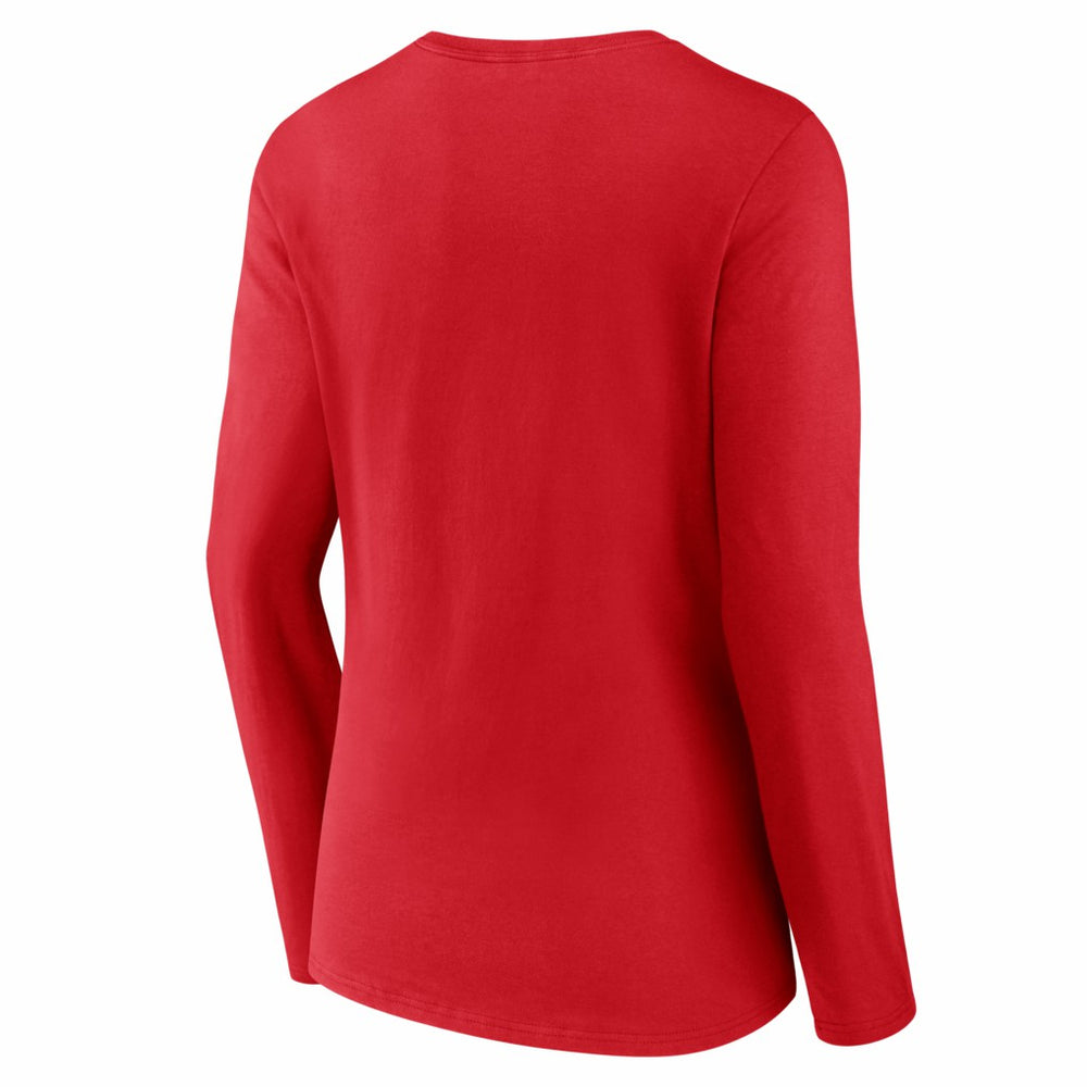 Kansas City Chiefs Women's Hustle Long Sleeve V-Neck T-Shirt Red
