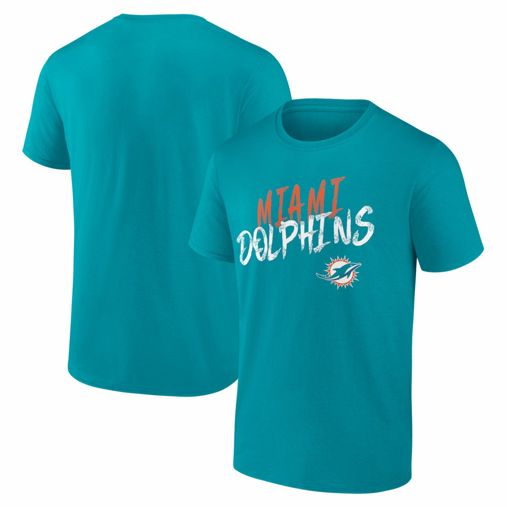 Miami Dolphins Hustle T-Shirt Aqua
