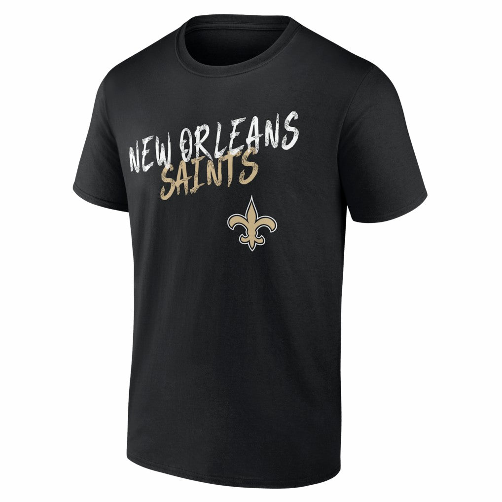 New Orleans Saints Hustle T-Shirt Black