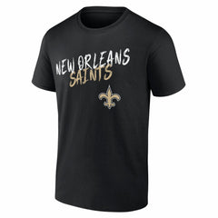 New Orleans Saints Hustle T-Shirt Black