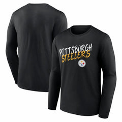 Pittsburgh Steelers Hustle Long Sleeve T-Shirt Black