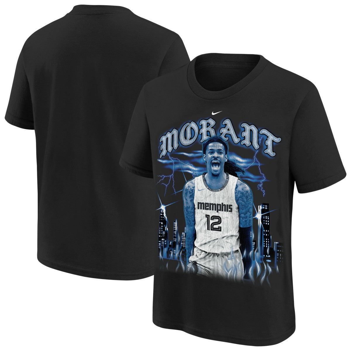 Ja Morant Memphis Grizzlies Youth City Edition Player T-Shirt Black