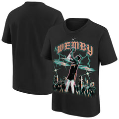 Victor Wembanyama San Antonio Spurs Youth City Edition Player T-Shirt Black