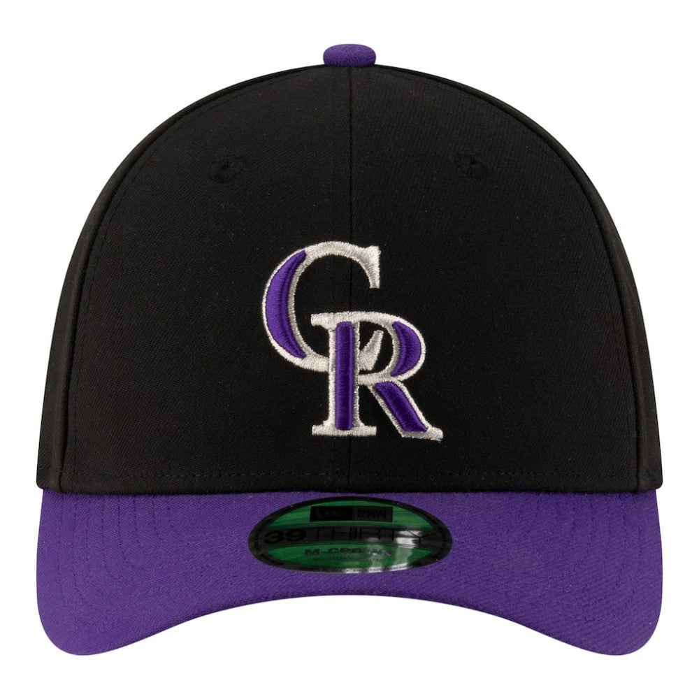 Colorado Rockies New Era Alternate Player Replica 39THIRTY M-Crown Flex Hat - Black Hats