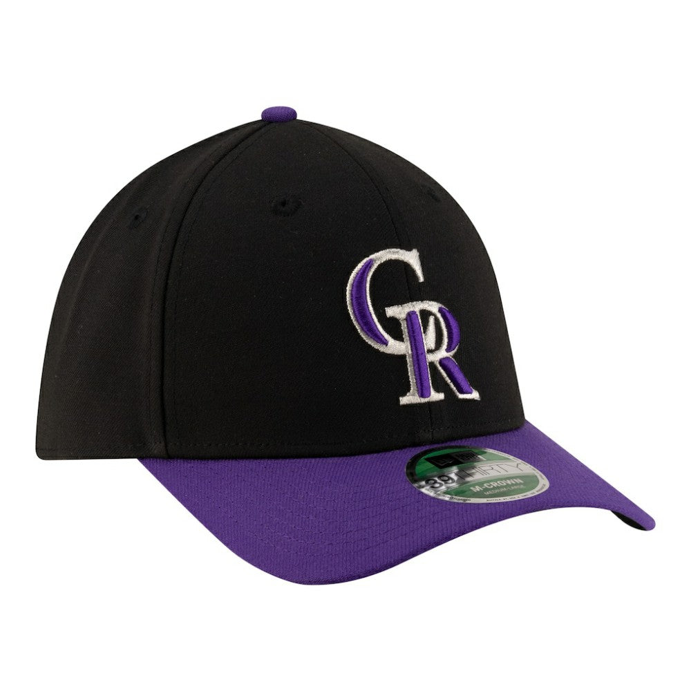 Colorado Rockies New Era Alternate Player Replica 39THIRTY M-Crown Flex Hat - Black Hats