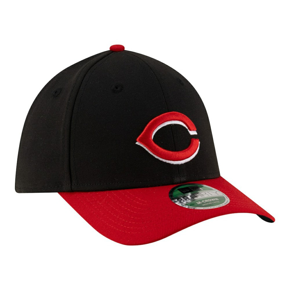 Cincinnati Reds New Era Player Replica 39THIRTY M-Crown Flex Hat - Black Hats