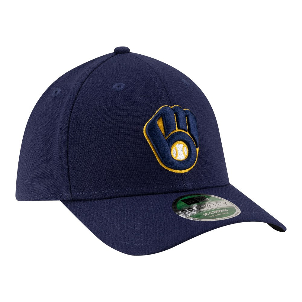 Milwaukee Brewers New Era Player Replica 39THIRTY M-Crown Flex Hat - Navy Hats