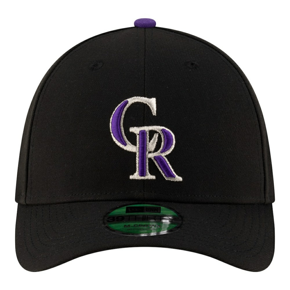 Colorado Rockies New Era Player Replica 39THIRTY M-Crown Flex Hat - Black Hats