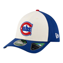 Chicago Cubs New Era Player Replica 39THIRTY M-Crown Flex Hat - White/Royal Hats