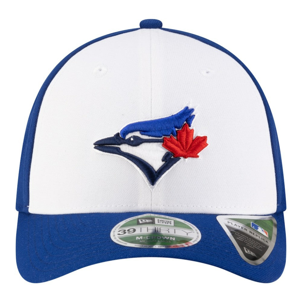 Toronto Blue Jays New Era Player Replica 39THIRTY M-Crown Flex Hat - White/Royal Hats