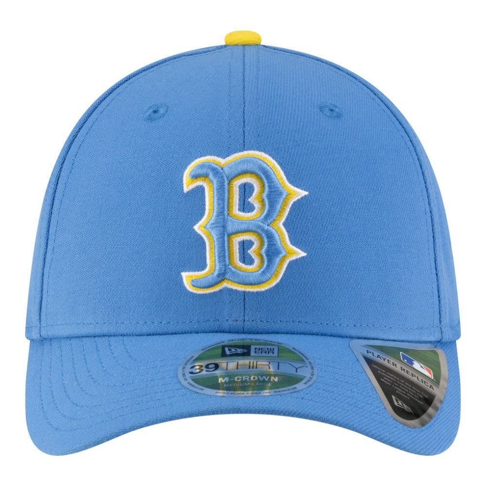 Boston Red Sox New Era Player Replica 39THIRTY M-Crown Flex Hat - Light Blue Hats