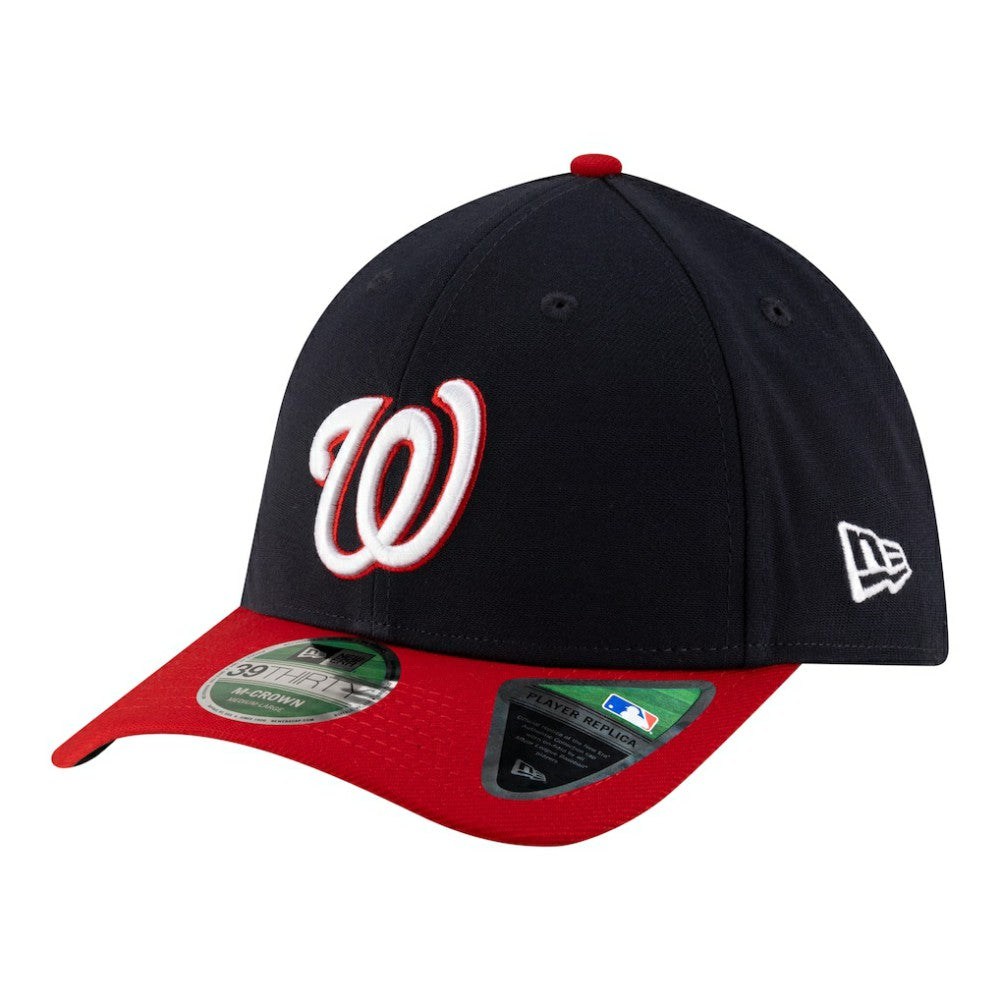Washington Nationals New Era Player Replica 39THIRTY M-Crown Flex Hat - Black Hats