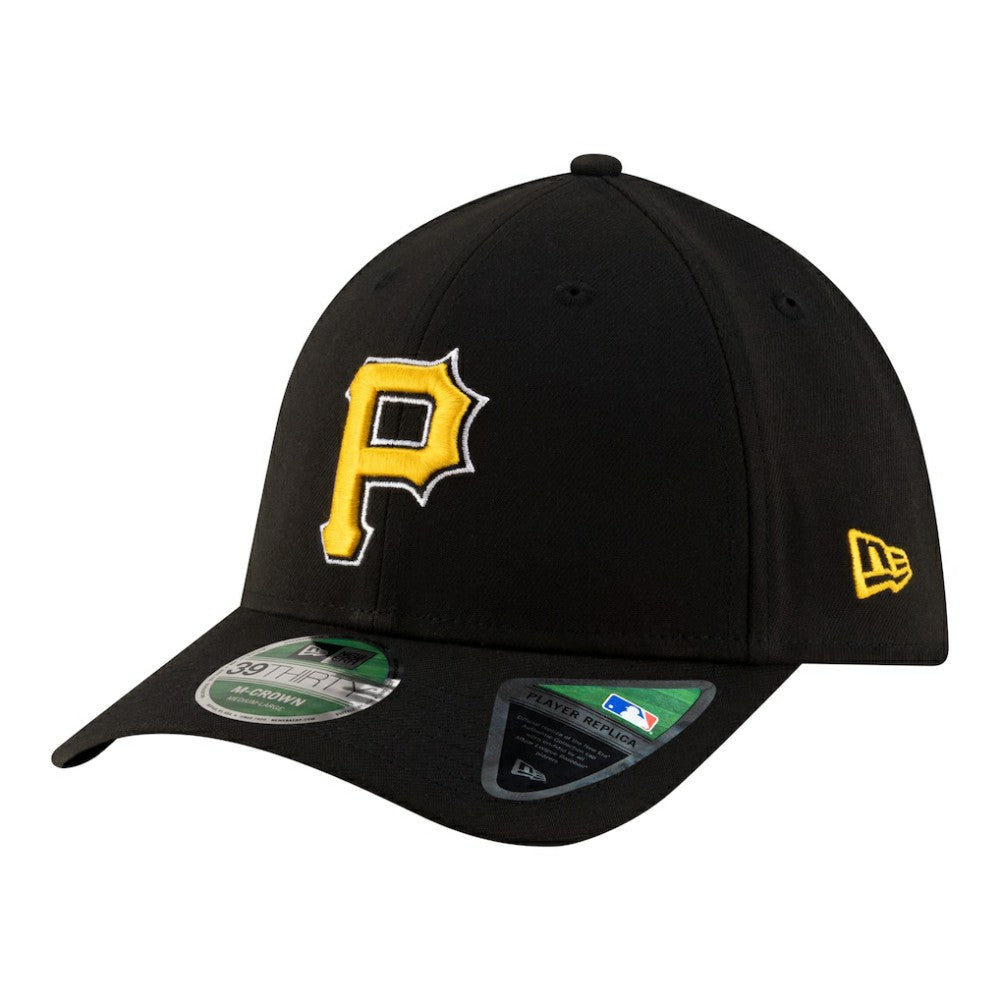 Pittsburgh Pirates New Era Alternate Player Replica 39THIRTY M-Crown Flex Hat - Black Hats