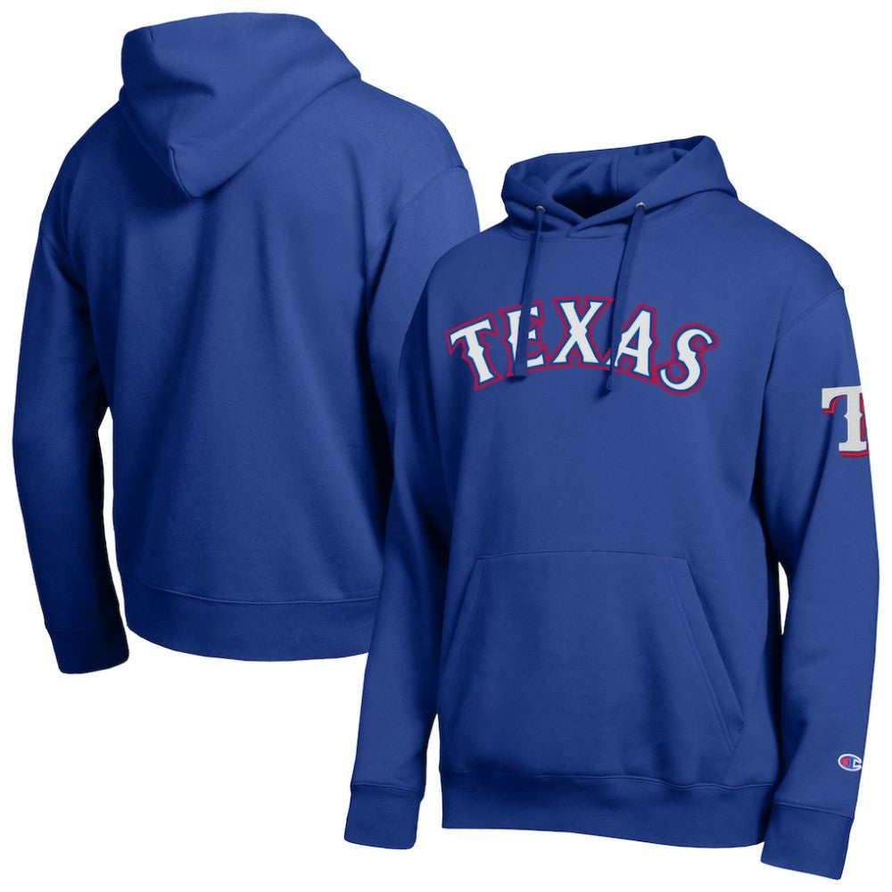 Texas Rangers Champion All Star Wordmark Hoodie - Royal Hoodies