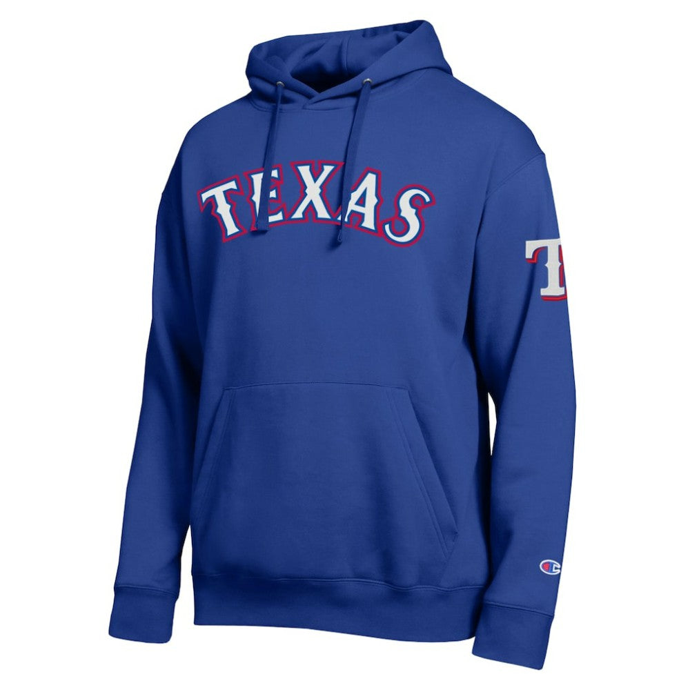 Texas Rangers Champion All Star Wordmark Hoodie - Royal Hoodies