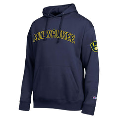 Milwaukee Brewers Champion All Star Wordmark Hoodie - Navy Hoodies
