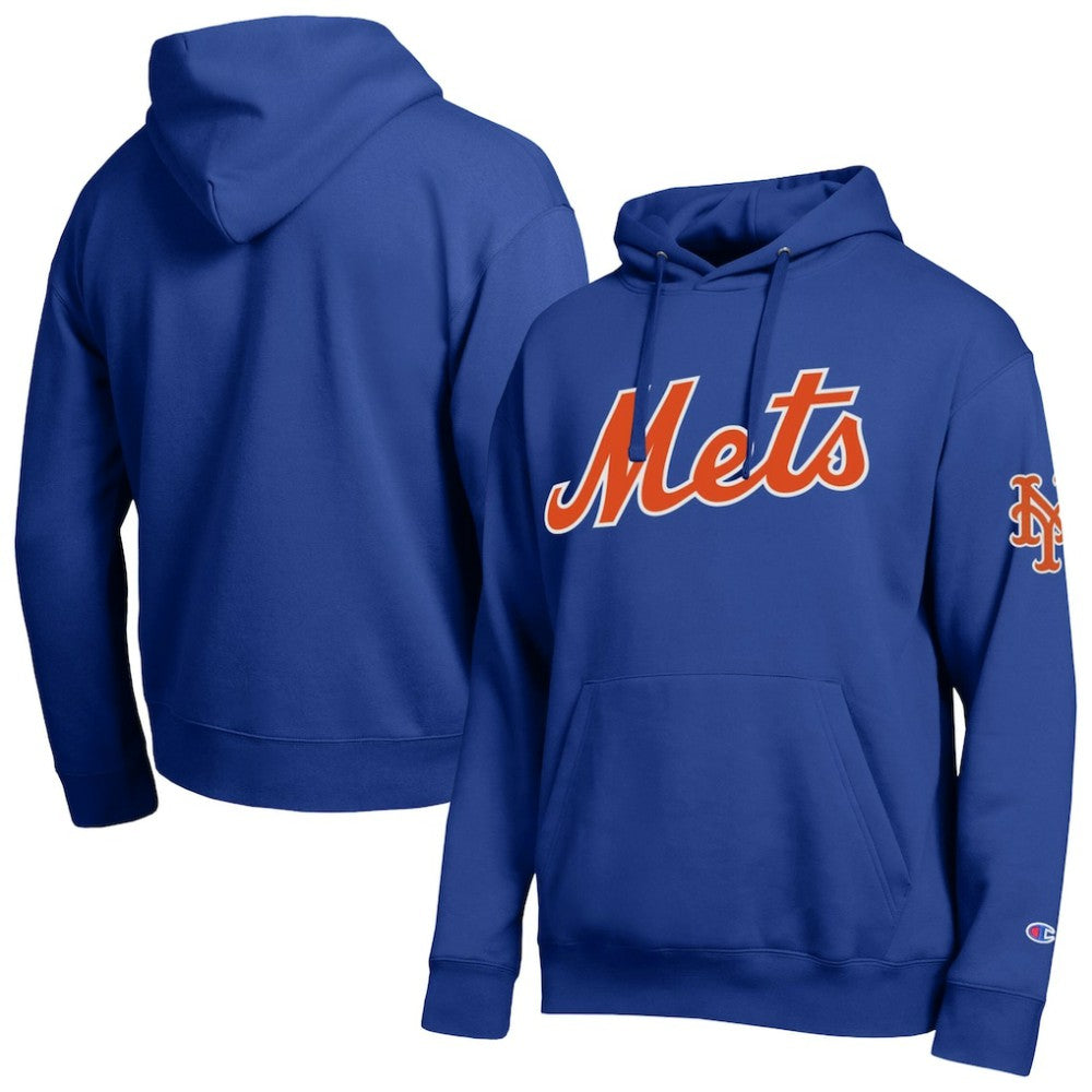 New York Mets Champion All Star Wordmark Hoodie - Royal Hoodies