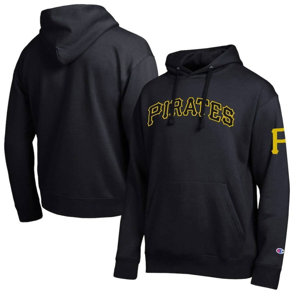 Pittsburgh Pirates Champion All Star Wordmark Hoodie - Black Hoodies