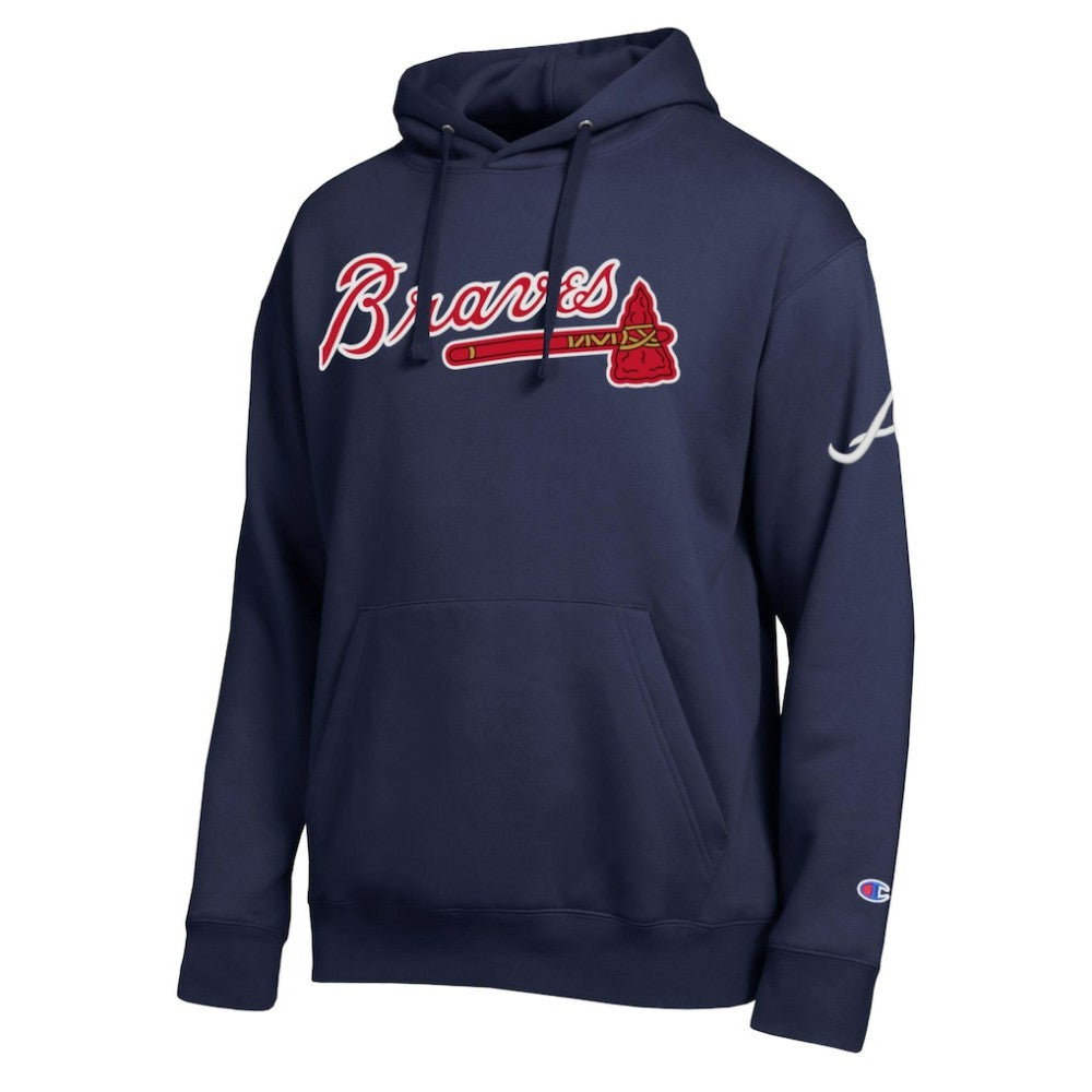 Atlanta Braves Champion All Star Wordmark Hoodie - Navy Hoodies